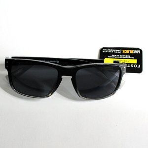 Foster Grant Men's Polarized Sunglasses Black Gray Retro Vintage Flair